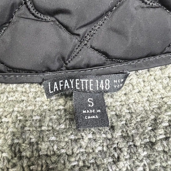 Lafayette 148 Olive Knit Cardigan Jacket Size S Wool Blend - Picture 8 of 14